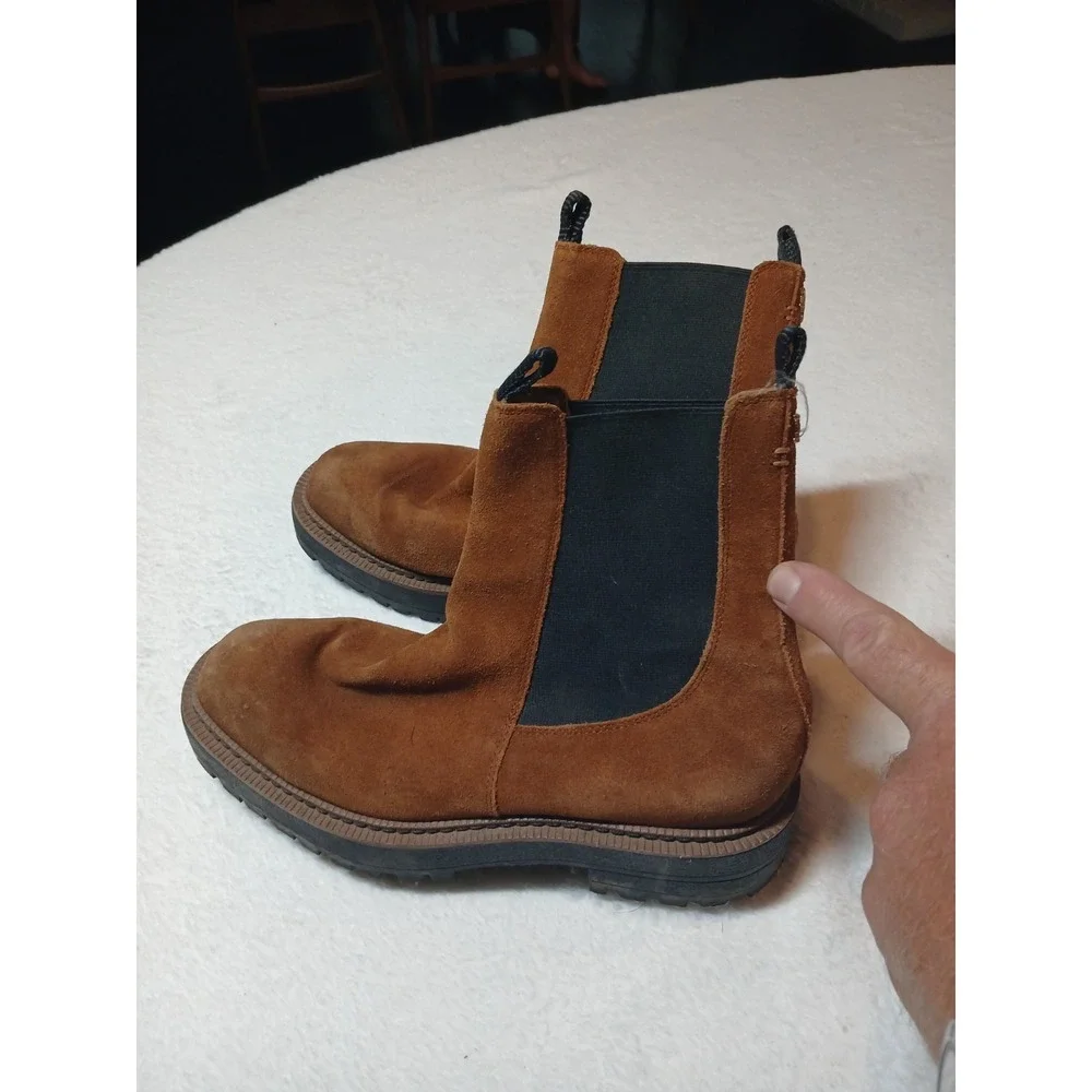 Sam Edelman Laguna‎ Frontier Brown Suede Chelsea Boots H26800L203 Size 7.5 M